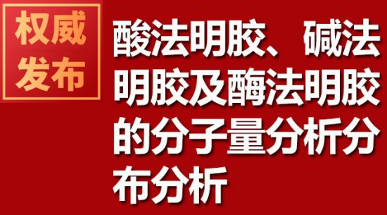 酸法明膠、堿法明膠及酶法明膠的分子量分析分布分析